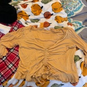 Urban Outfitters yellow crop top :)